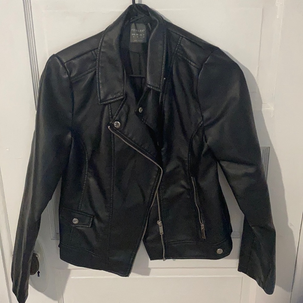 Faux leather jacket